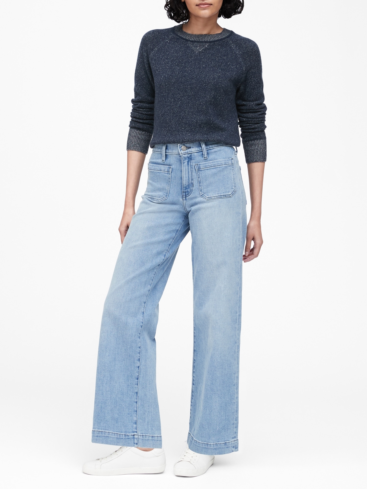 Banana republic wide leg sales jeans