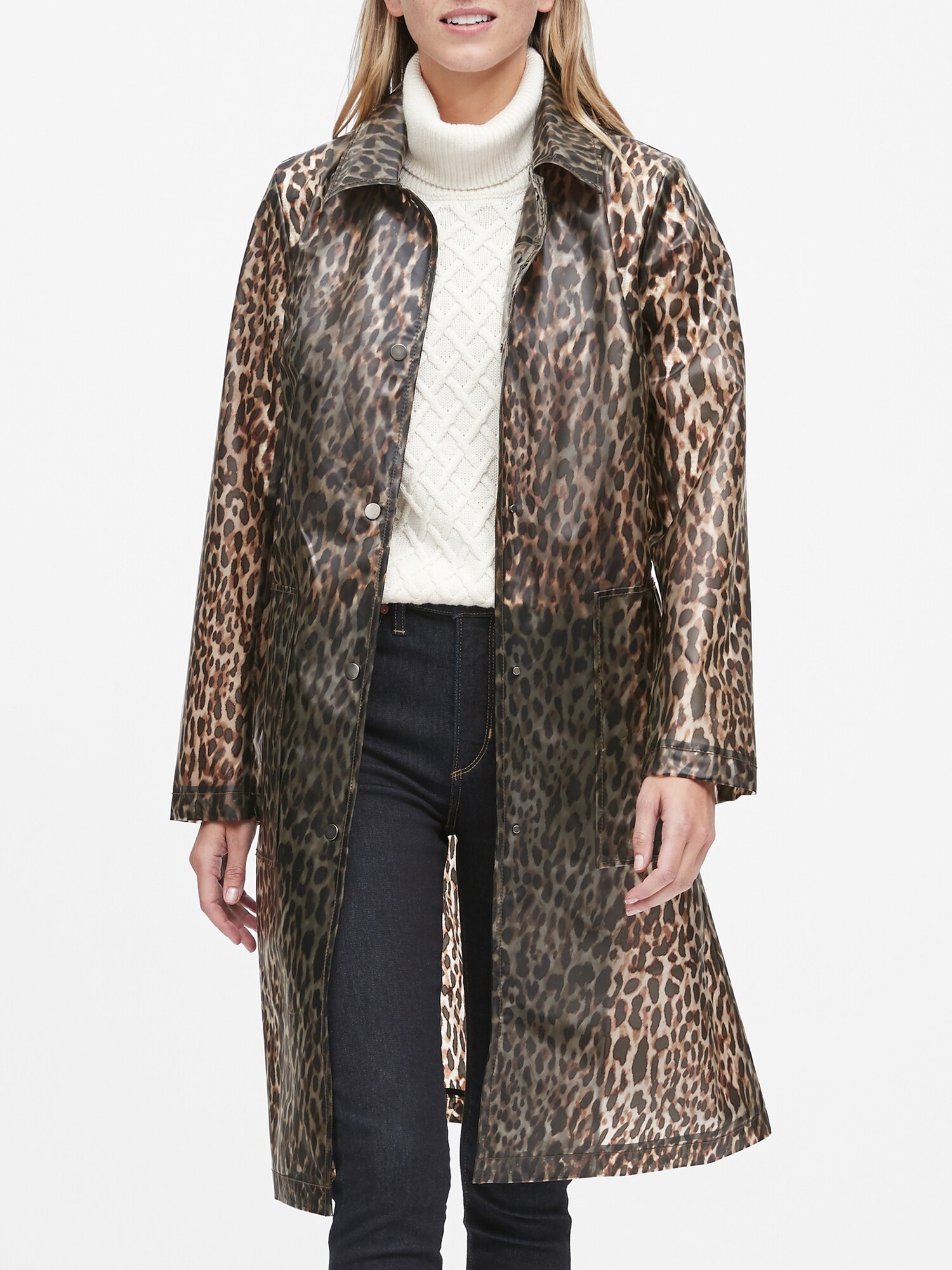 Leopard raincoat on sale