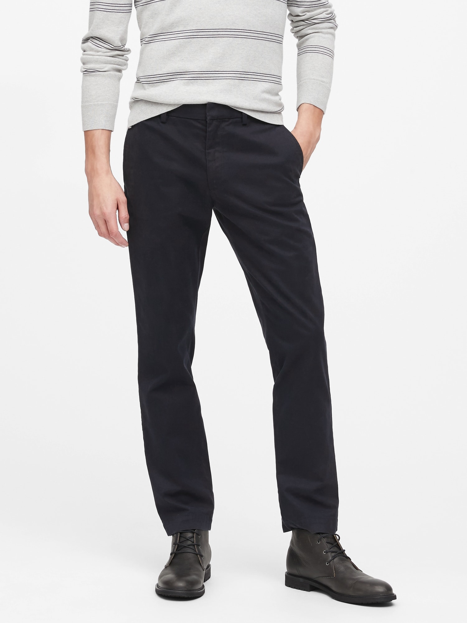 banana republic black chinos