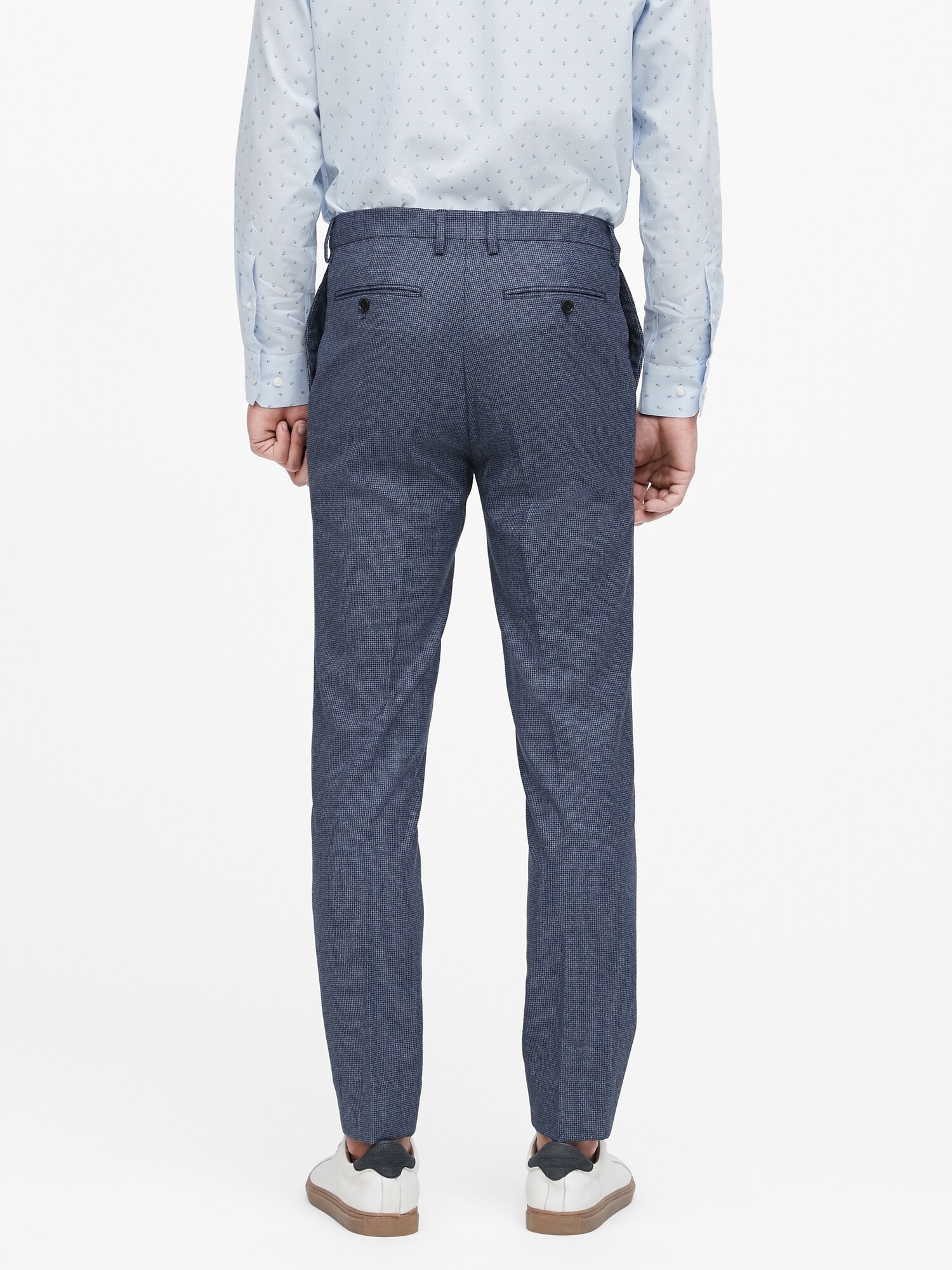 Slim Italian Flannel Suit Pant