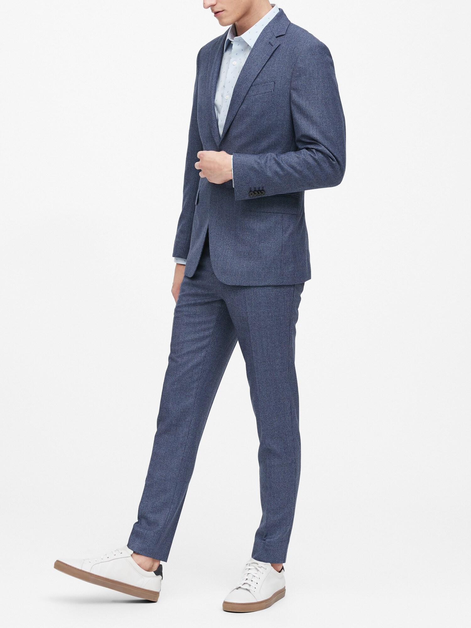 Slim Italian Flannel Suit Pant