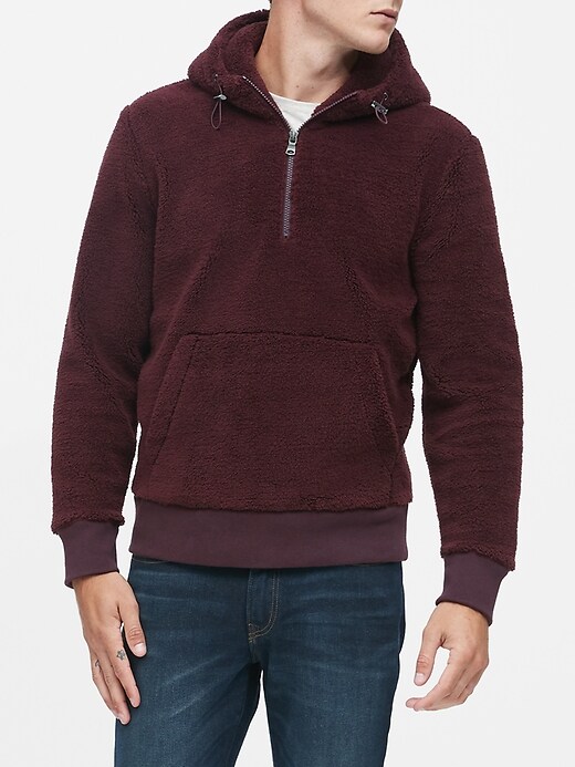 Banana republic hot sale sherpa hoodie