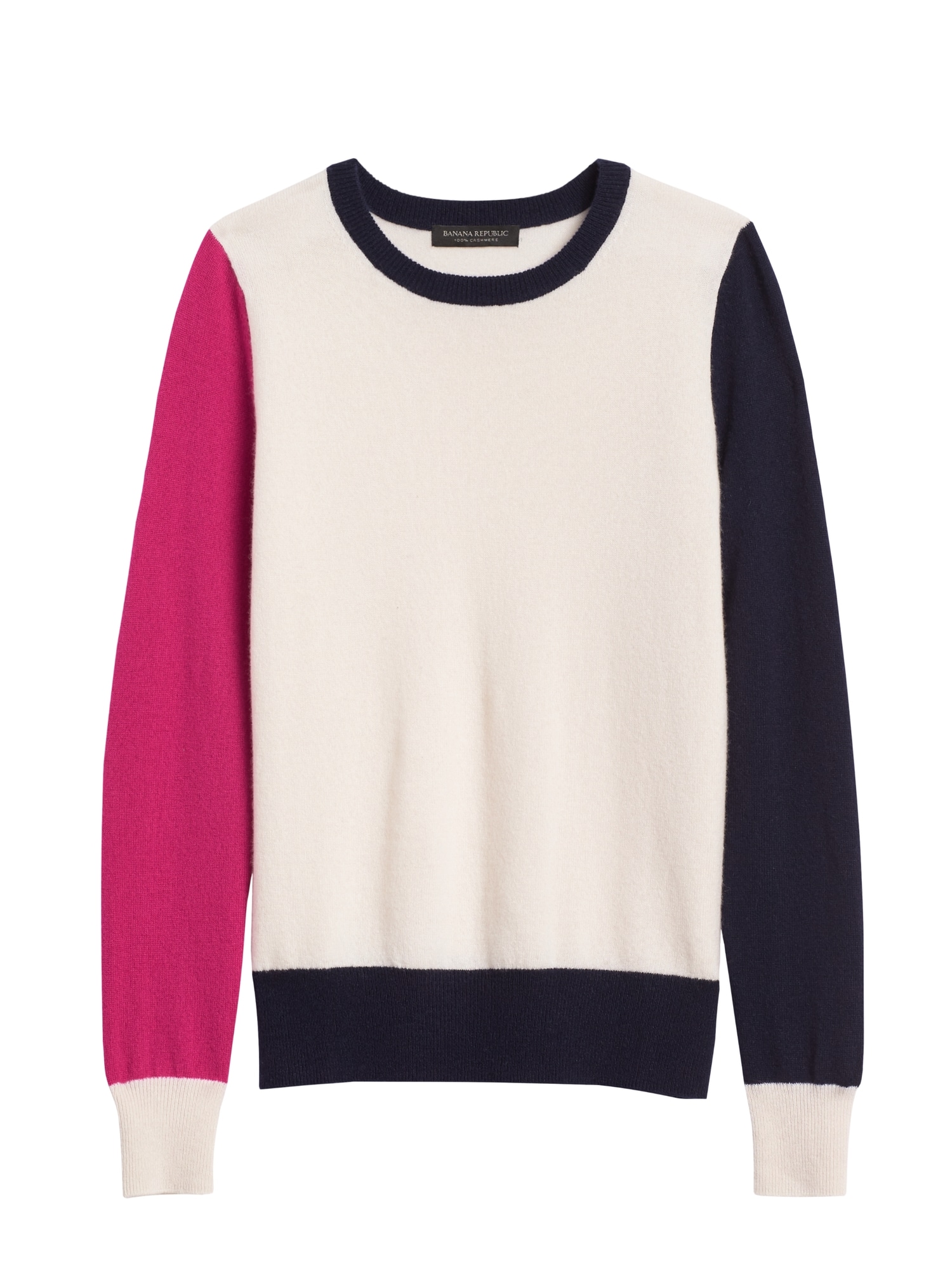Cashmere Color-Blocked Sweater
