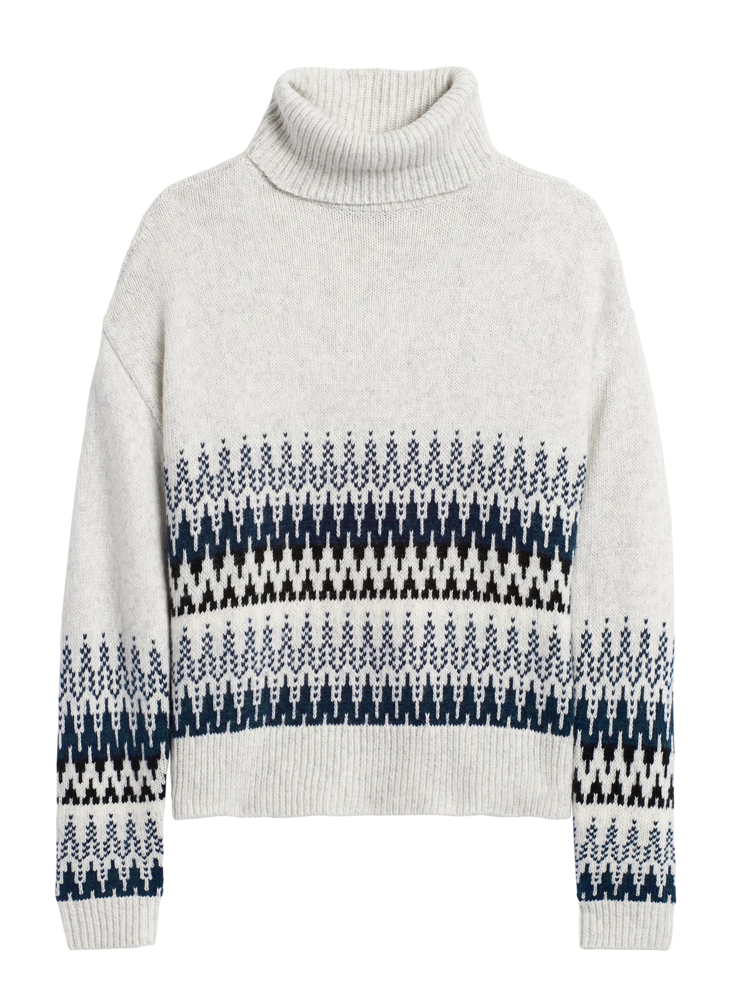 Petite Fair Isle Turtleneck Sweater