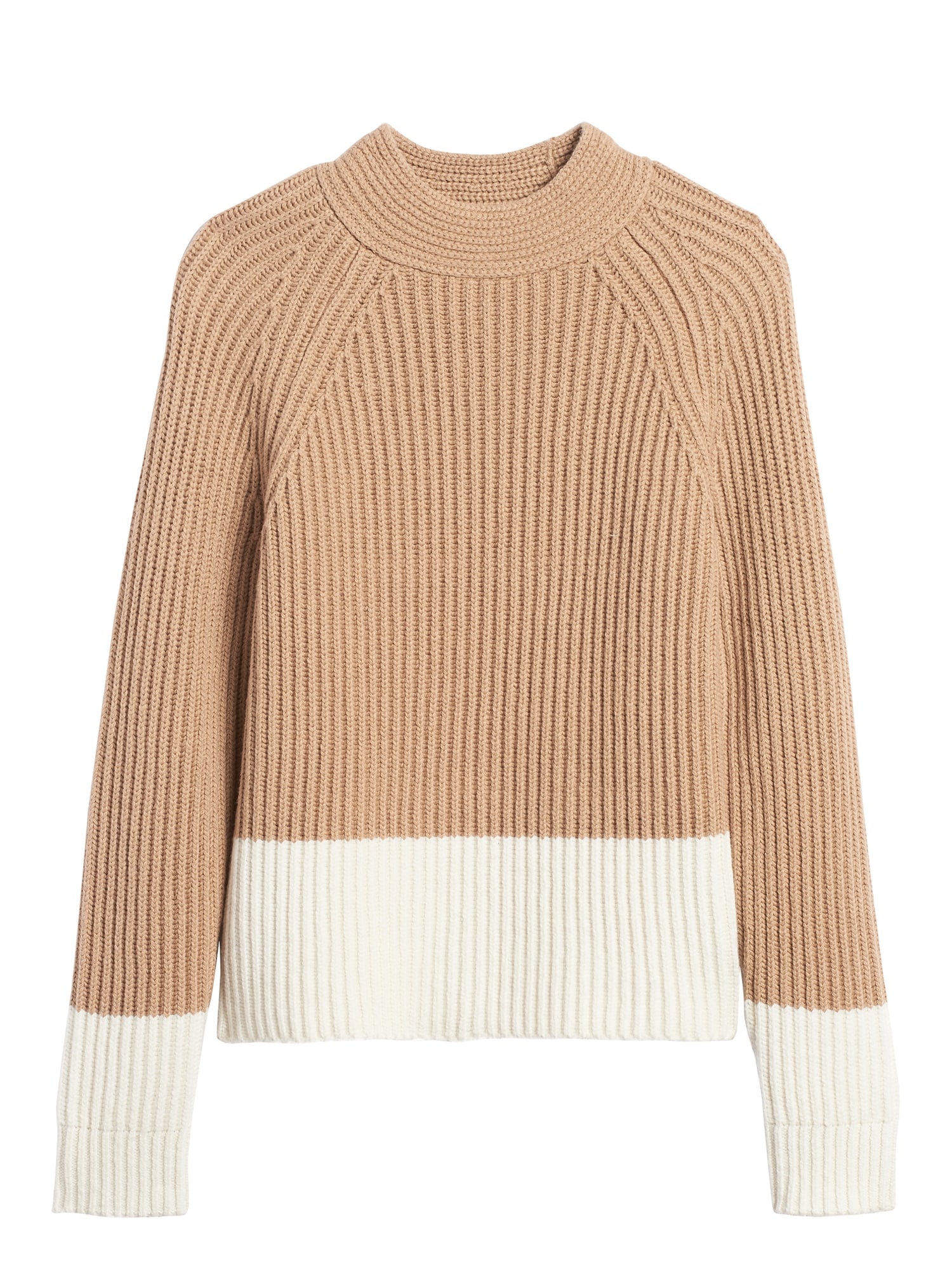 Petite Chunky Color-Block Sweater