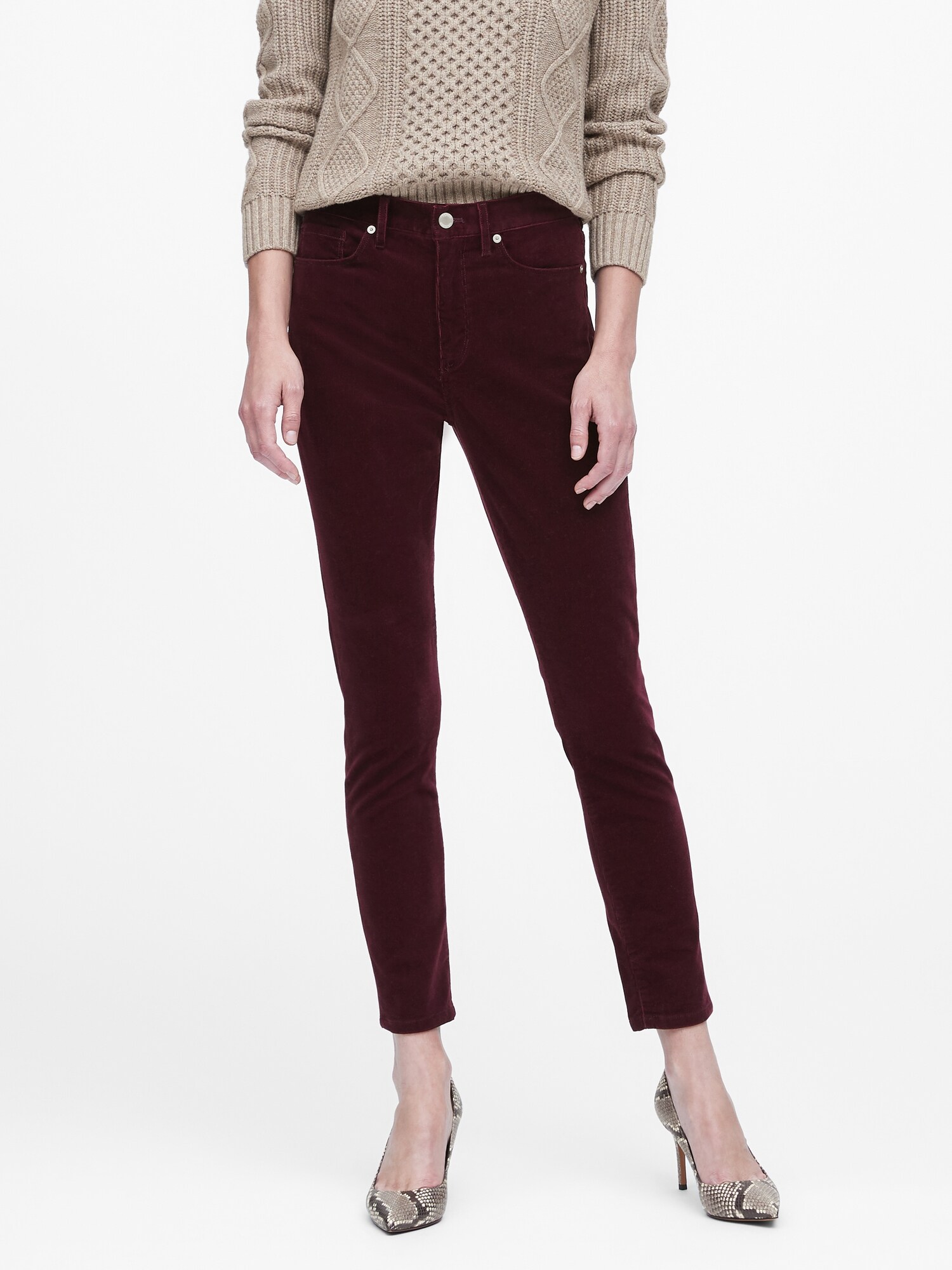 Petite High-Rise Skinny Corduroy Pant