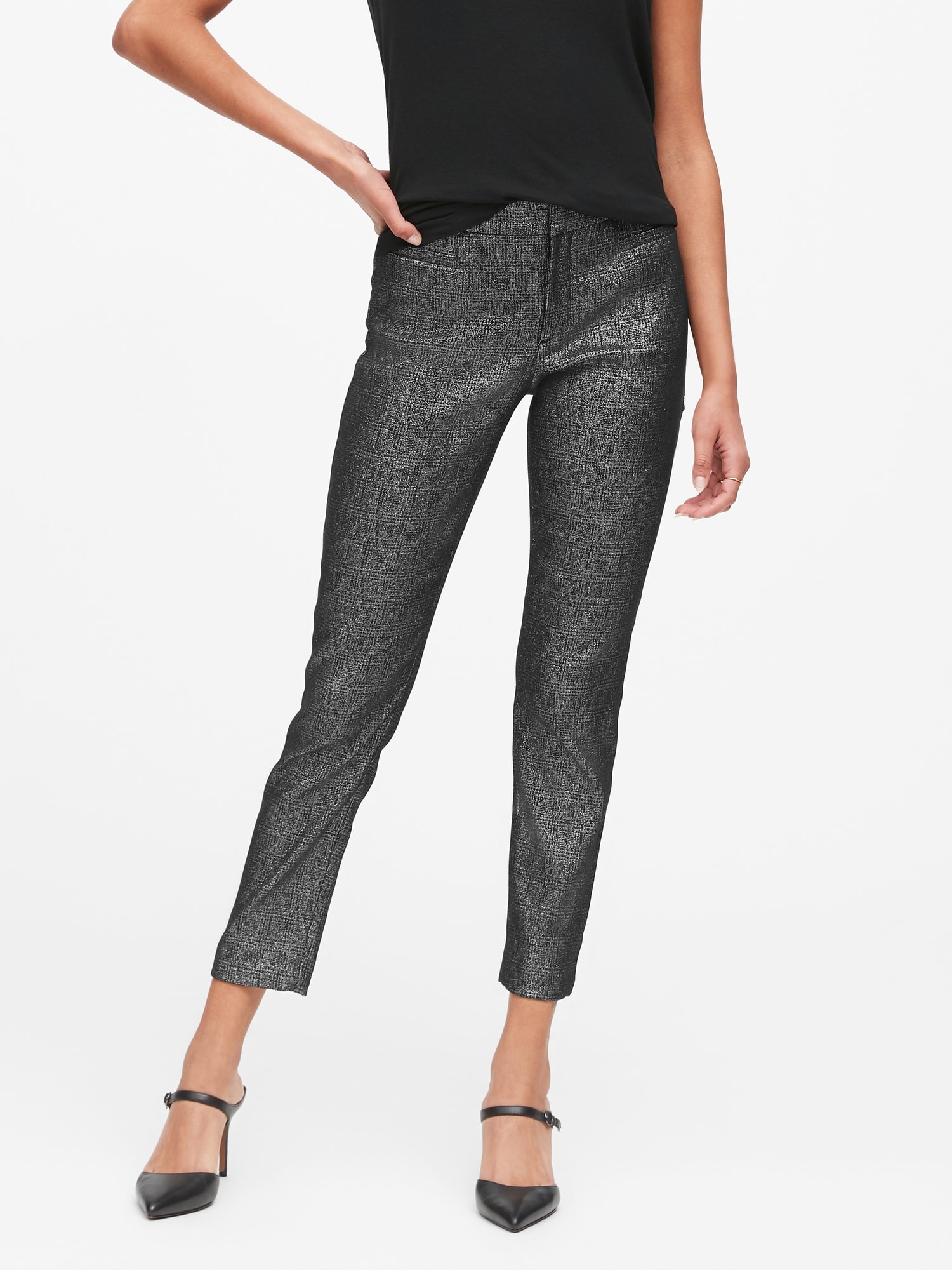 plaid pants banana republic