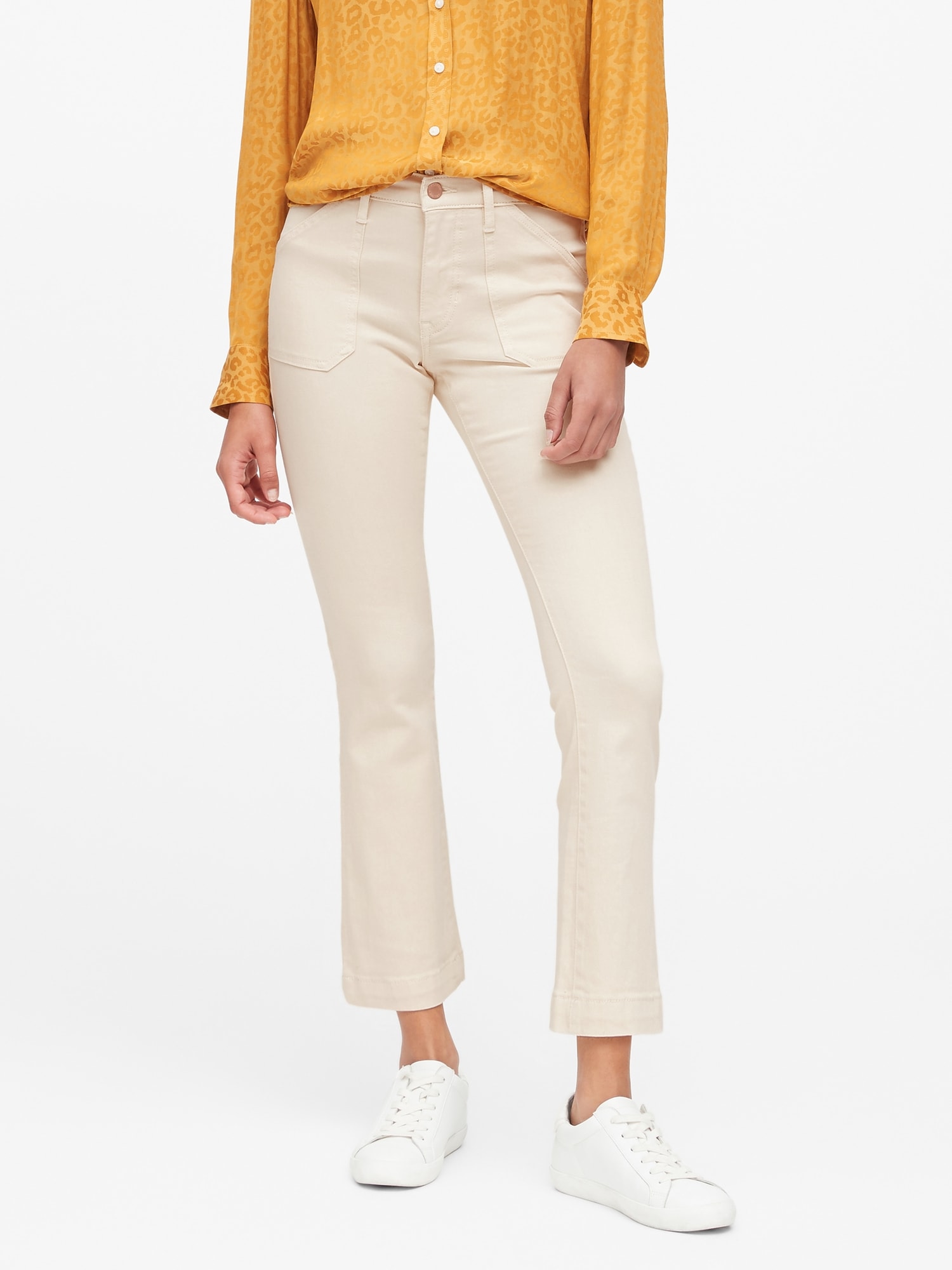 Banana republic white sales jeans