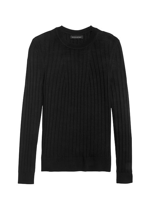 Washable Merino Ribbed Sweater Banana Republic