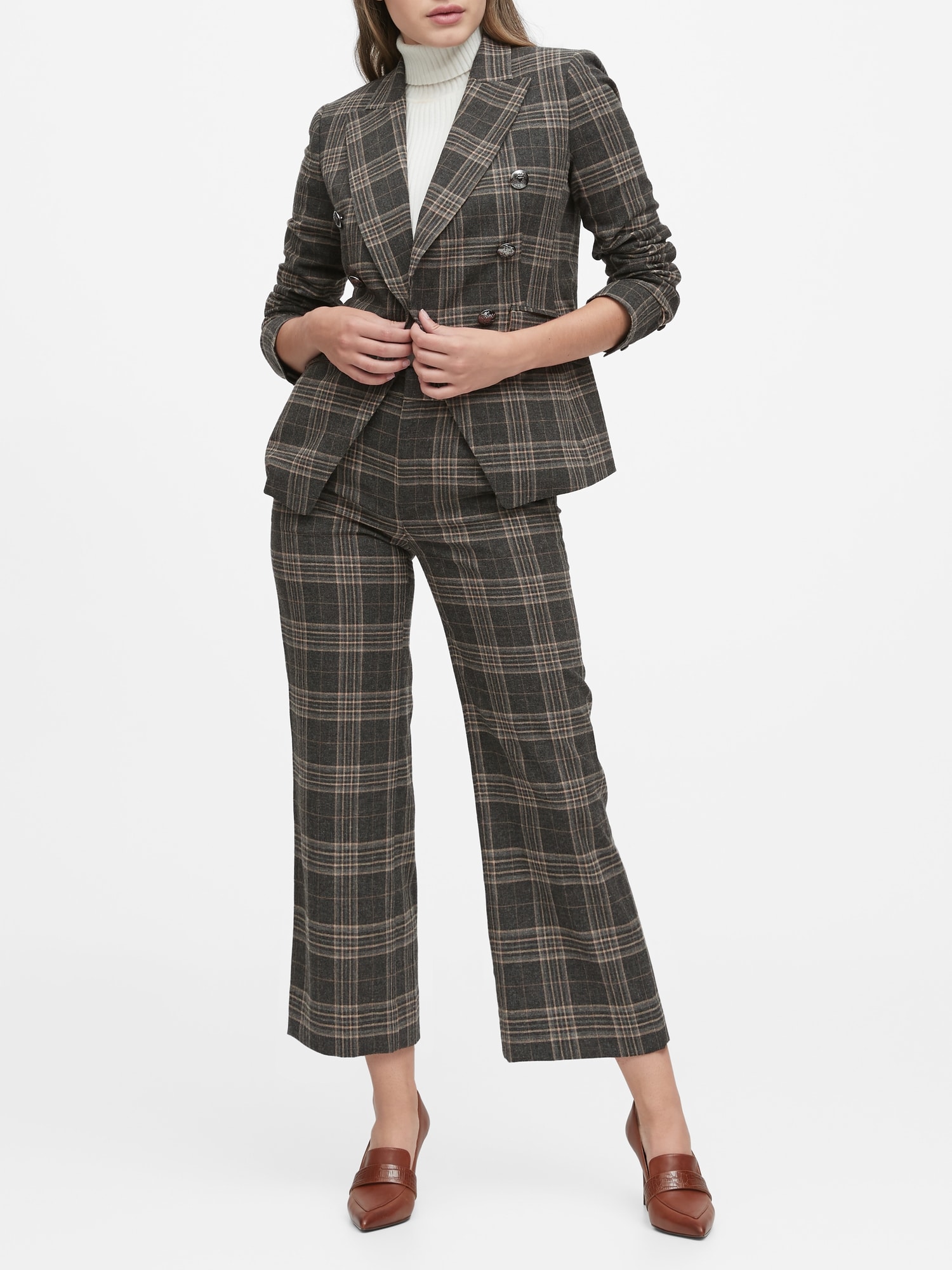 Double-Breasted Flannel Blazer | Banana Republic Double-Breasted Flannel Blazer | Banana Republic