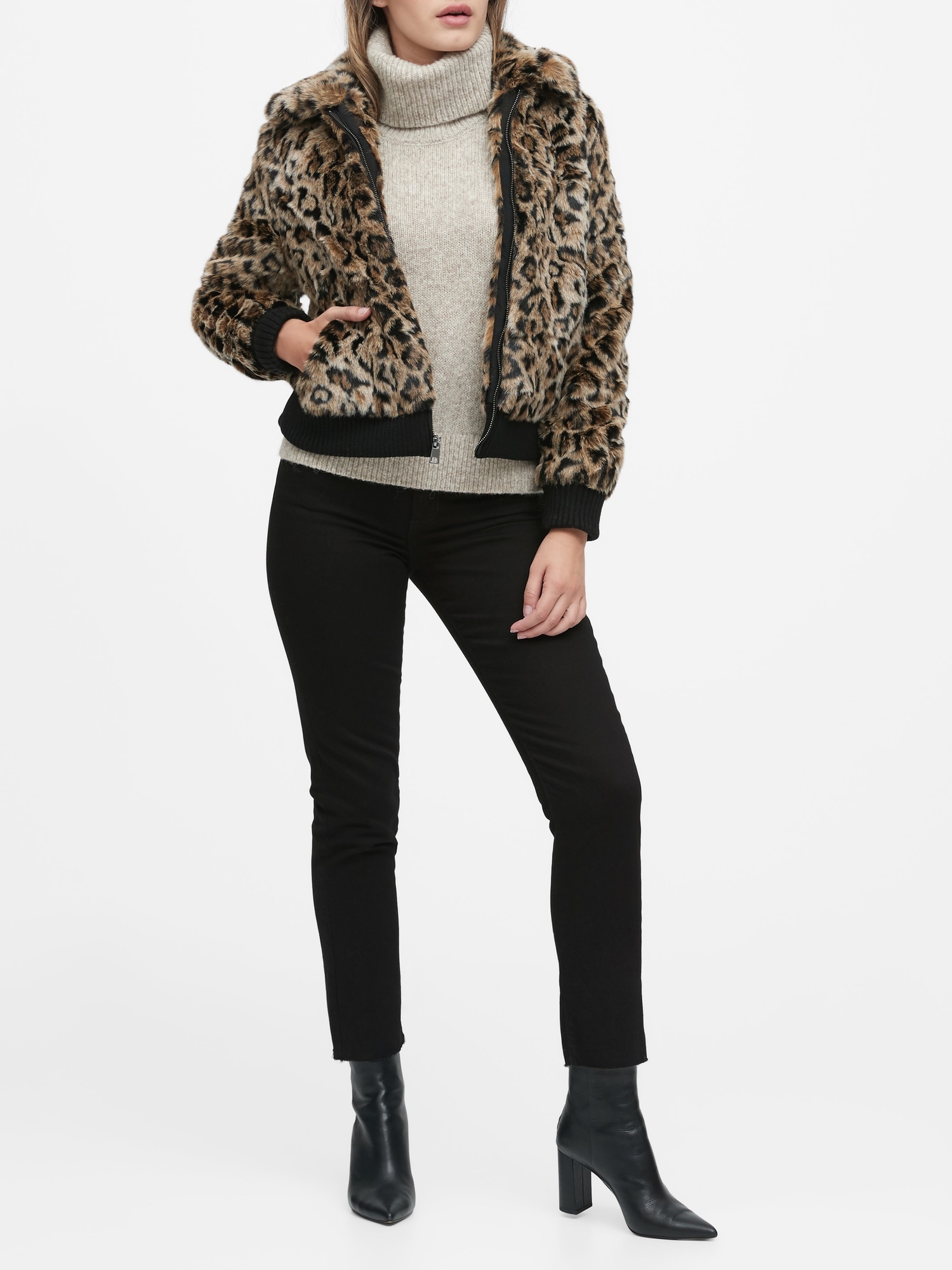 Petite leopard print on sale jacket