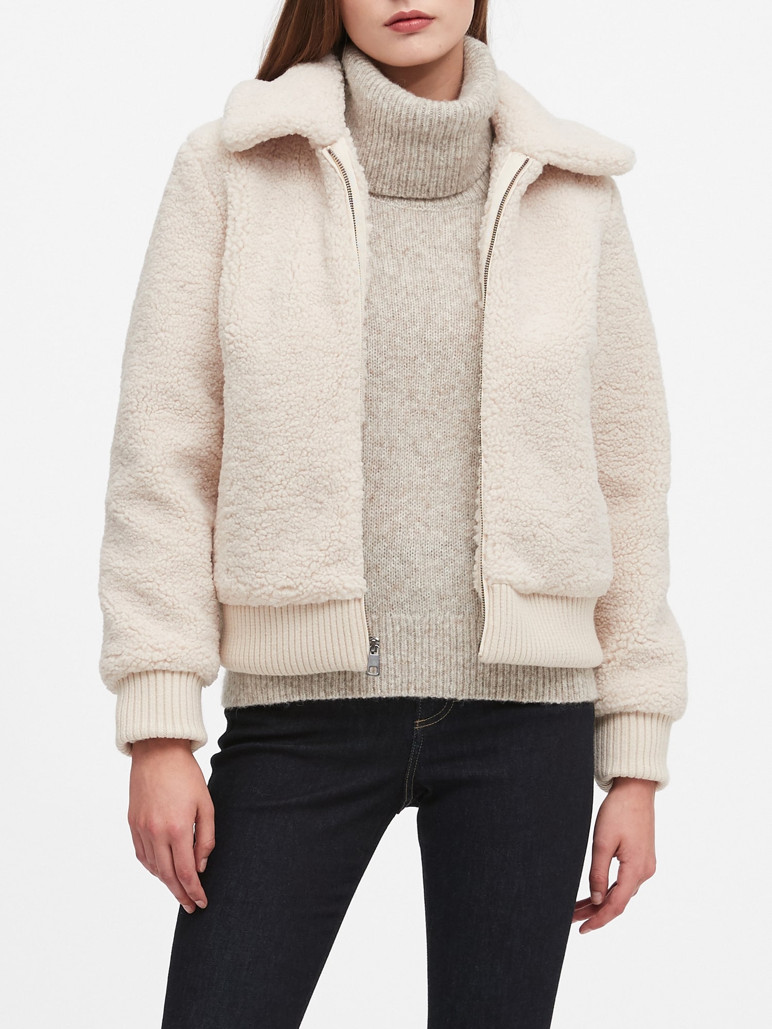 Sherpa hot sale jacket petite