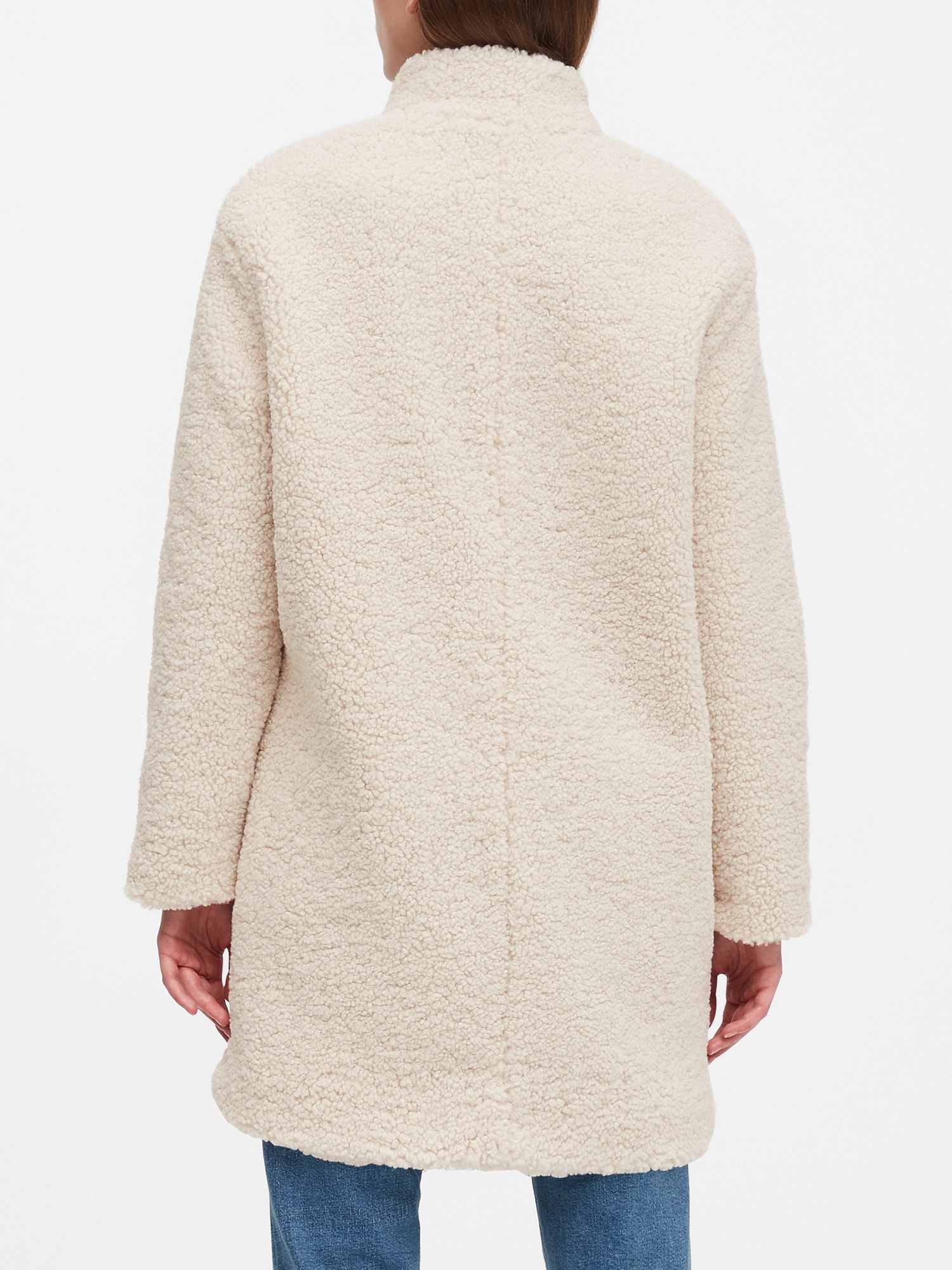 Shearling on sale cocoon coat