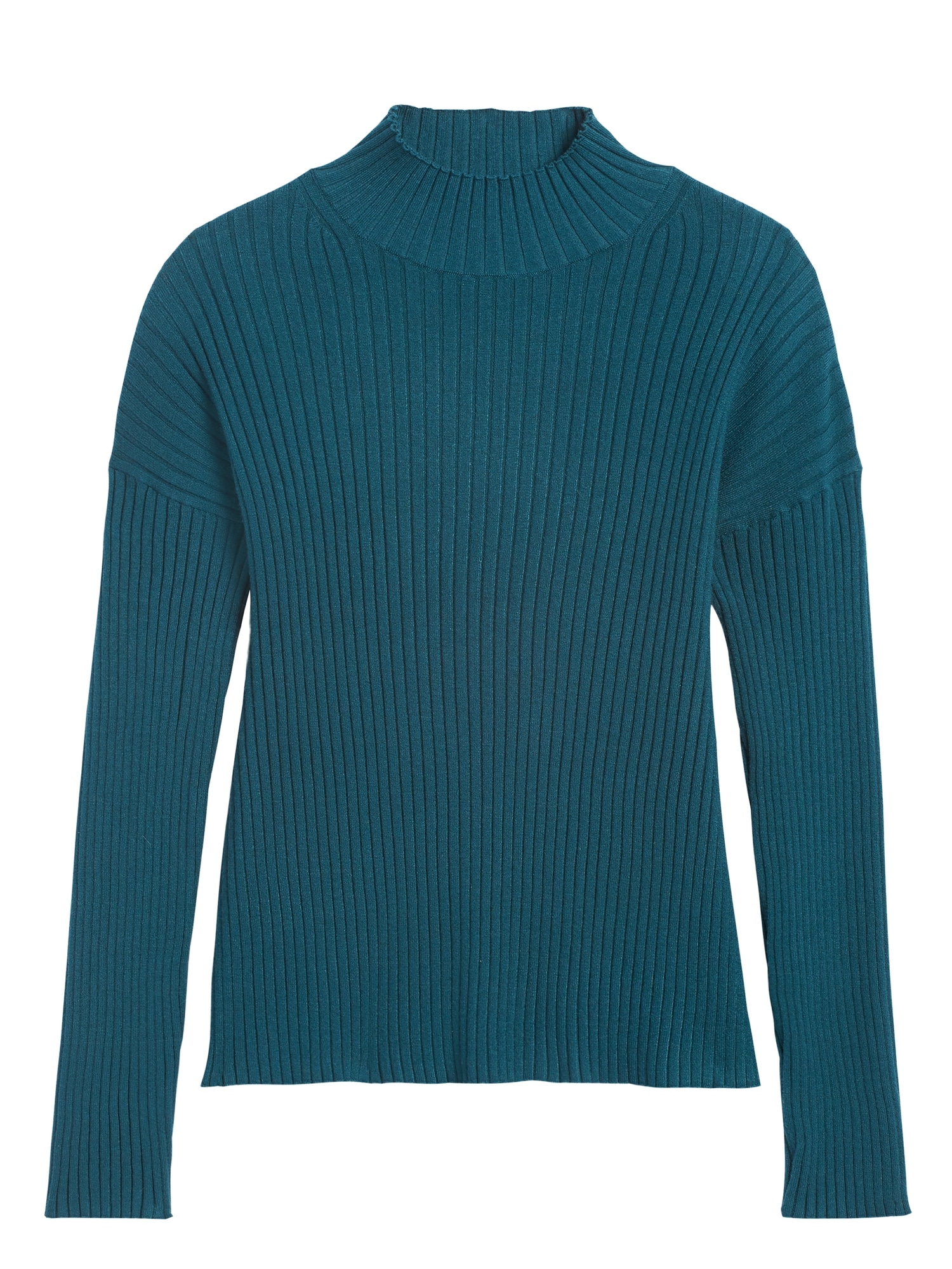 Ribbed Turtleneck Sweater Top