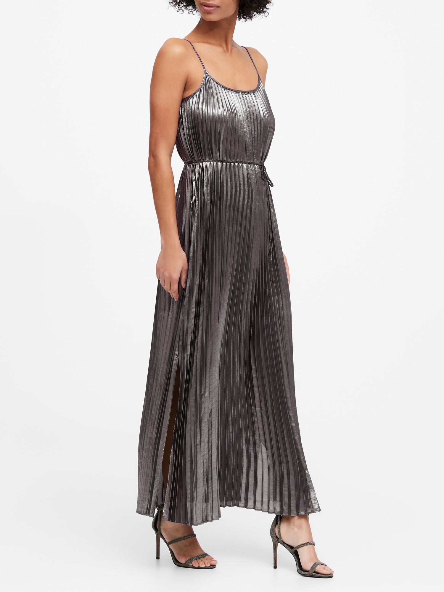 banana republic metallic dress