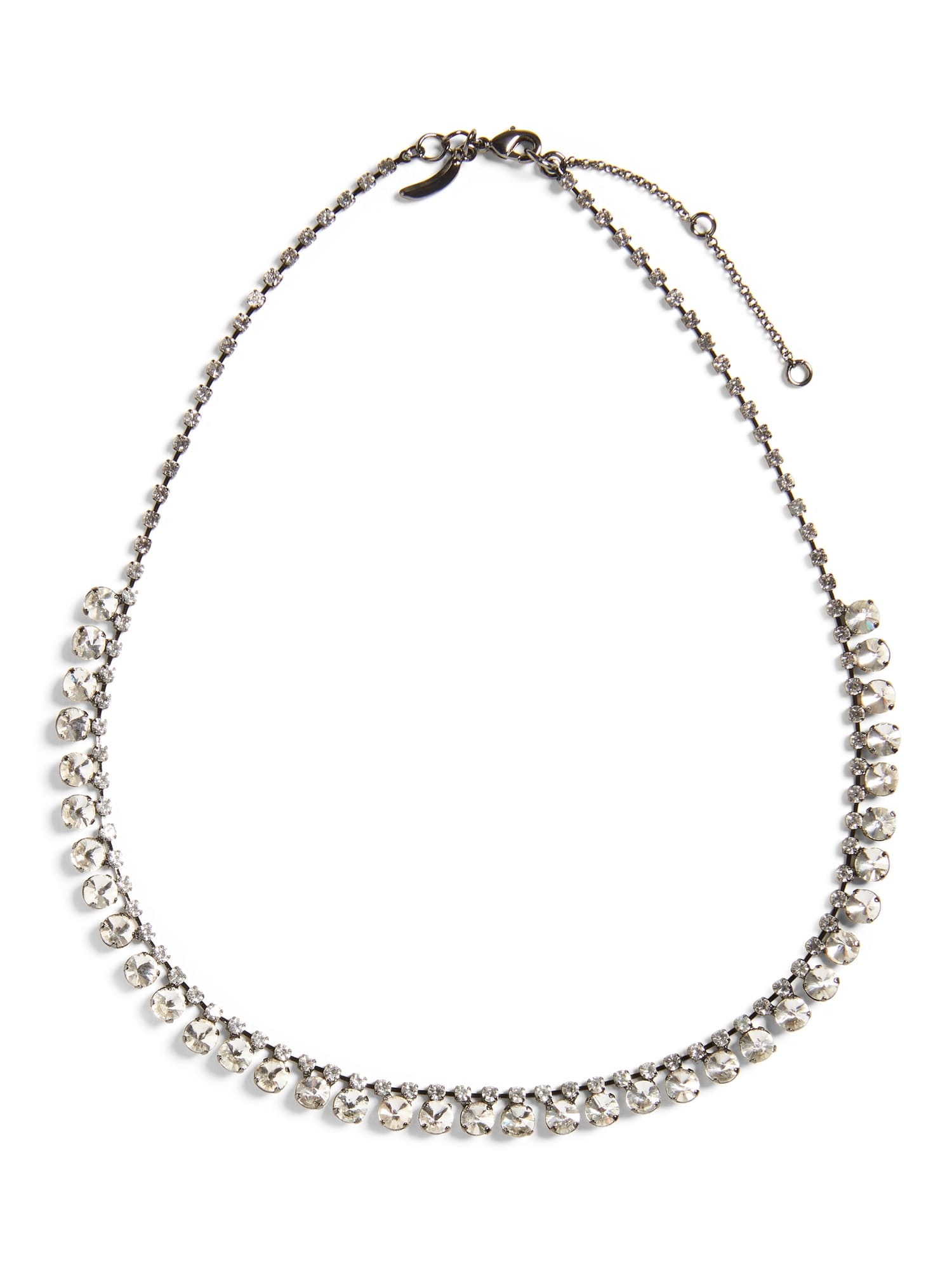 Banana Republic Womens Big Rhinestones Necklace Chain