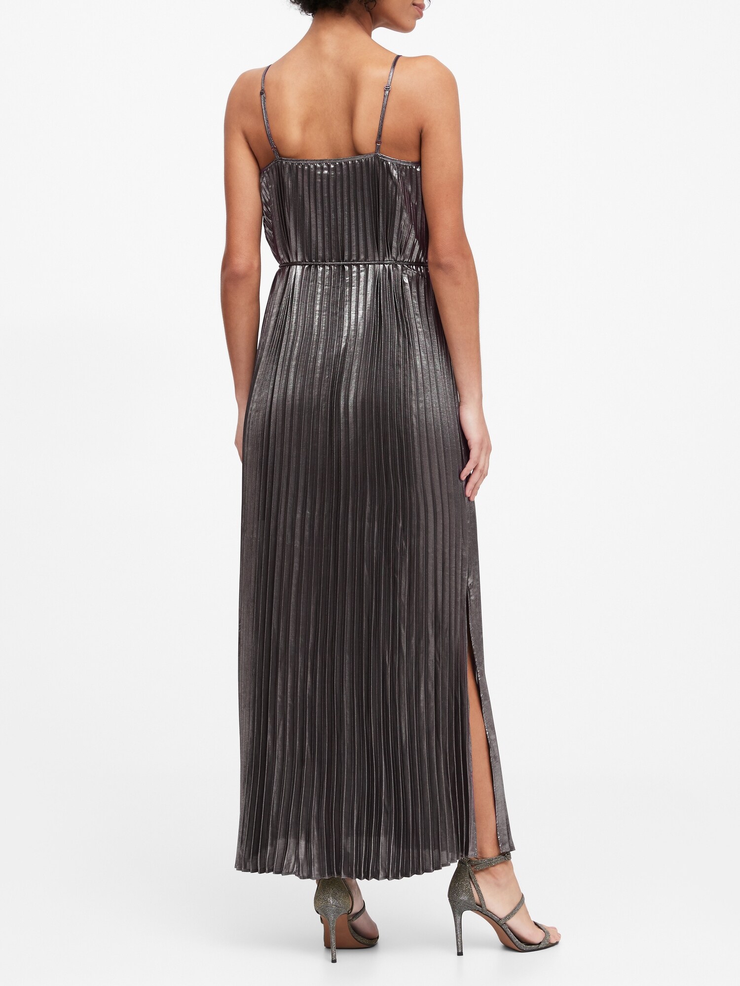 banana republic metallic dress