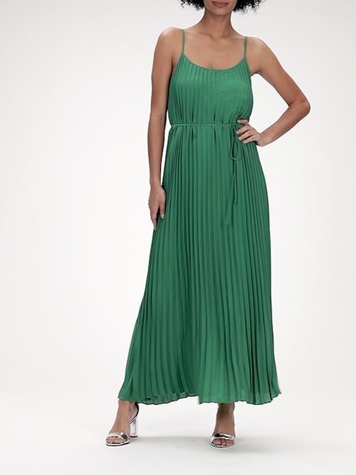 Pleated Maxi Dress