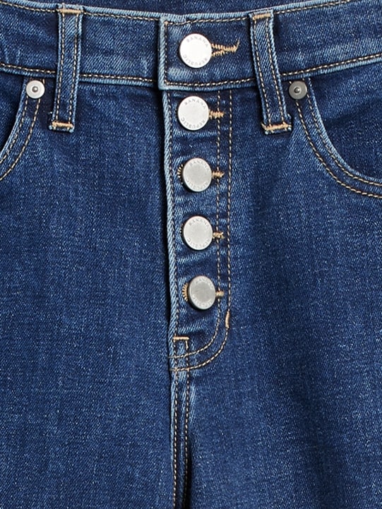 Petite button fly store jeans