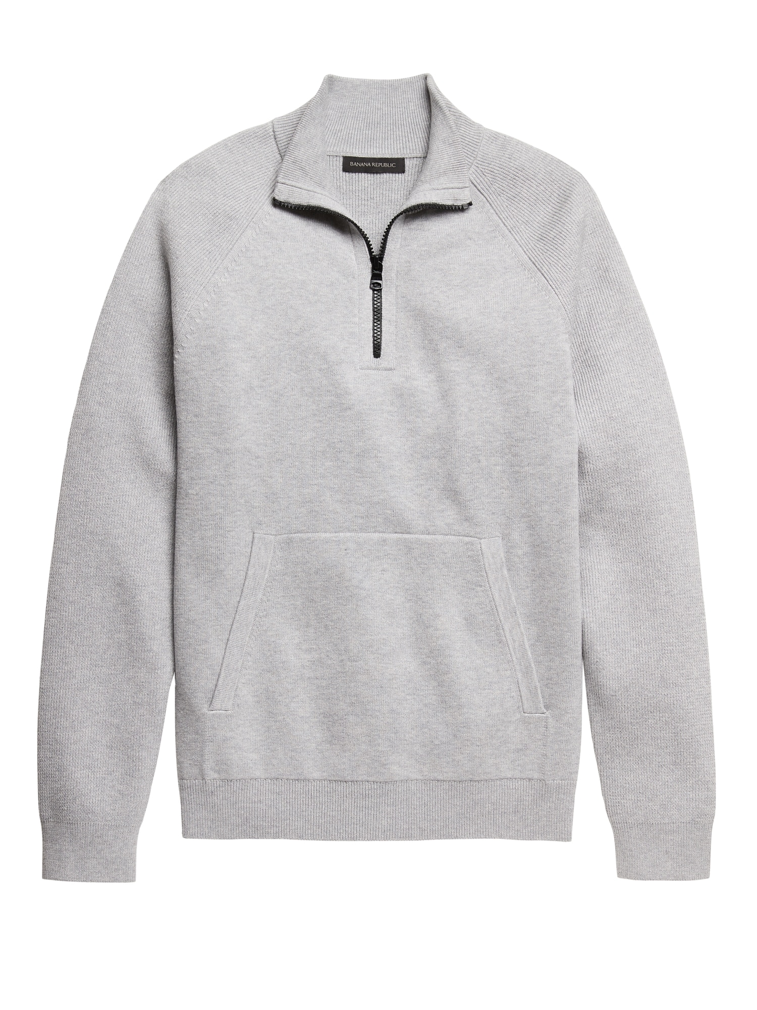 SUPIMA® Cotton Half-Zip Sweater