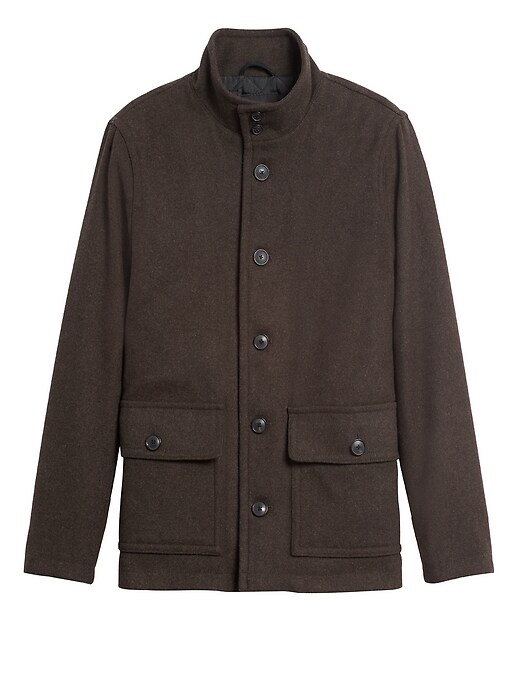 Banana republic italian melton peacoat best sale