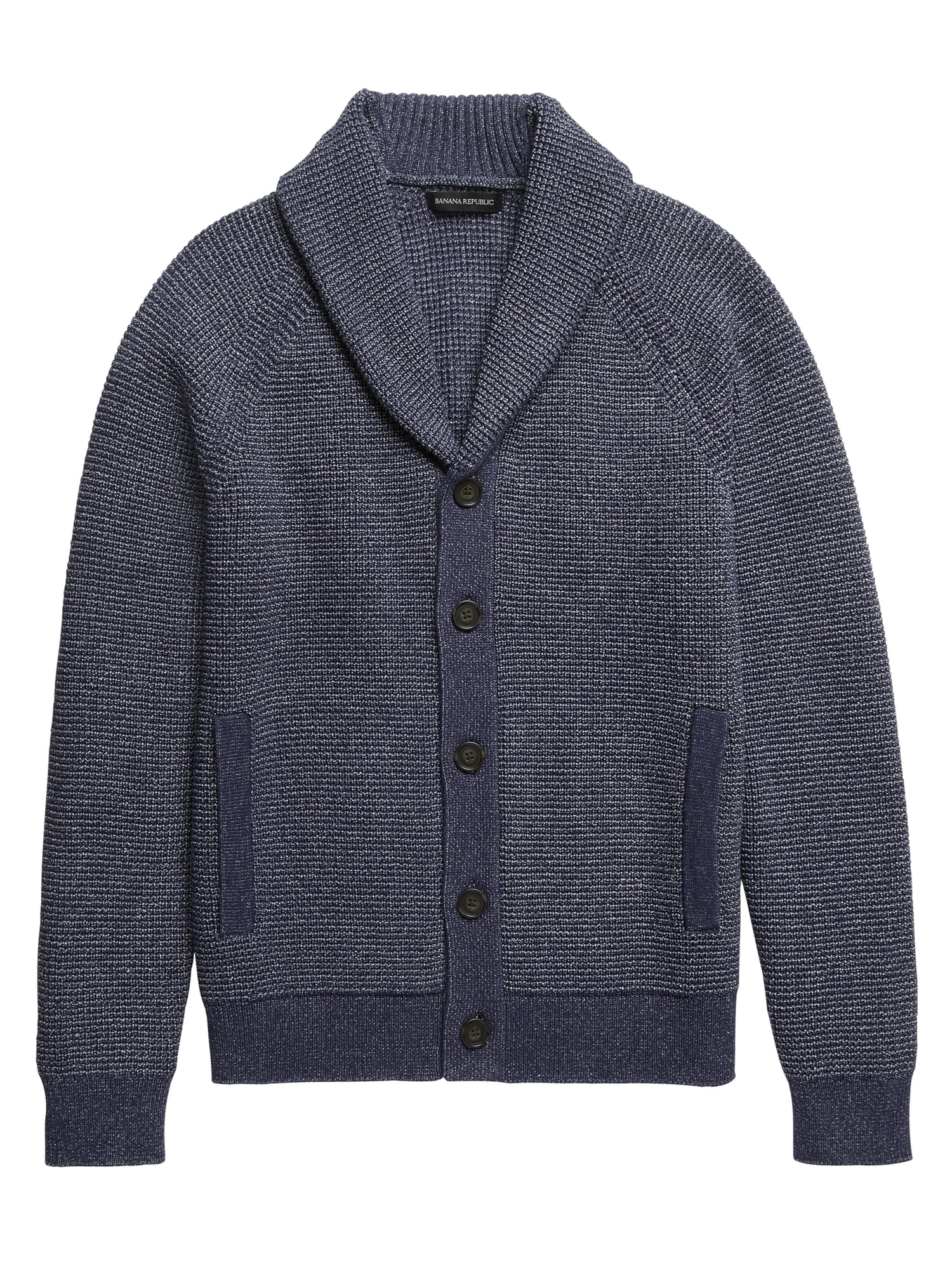 Shawl-Collar Cardigan Sweater