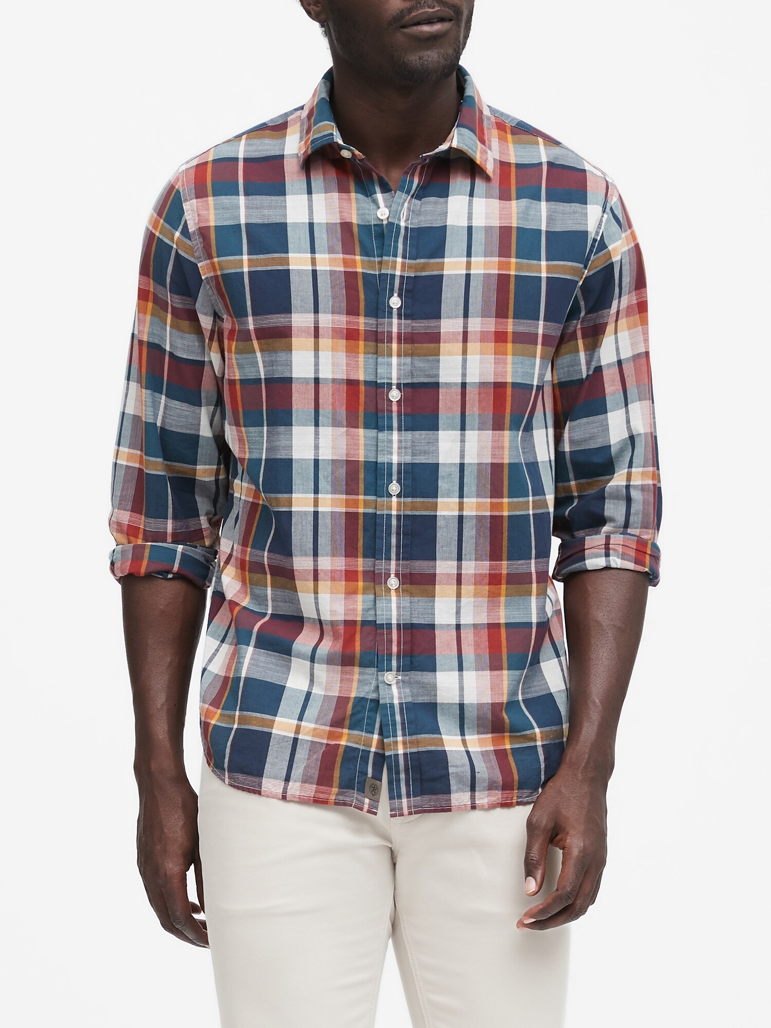 Untucked Standard-Fit Cotton-Linen Shirt