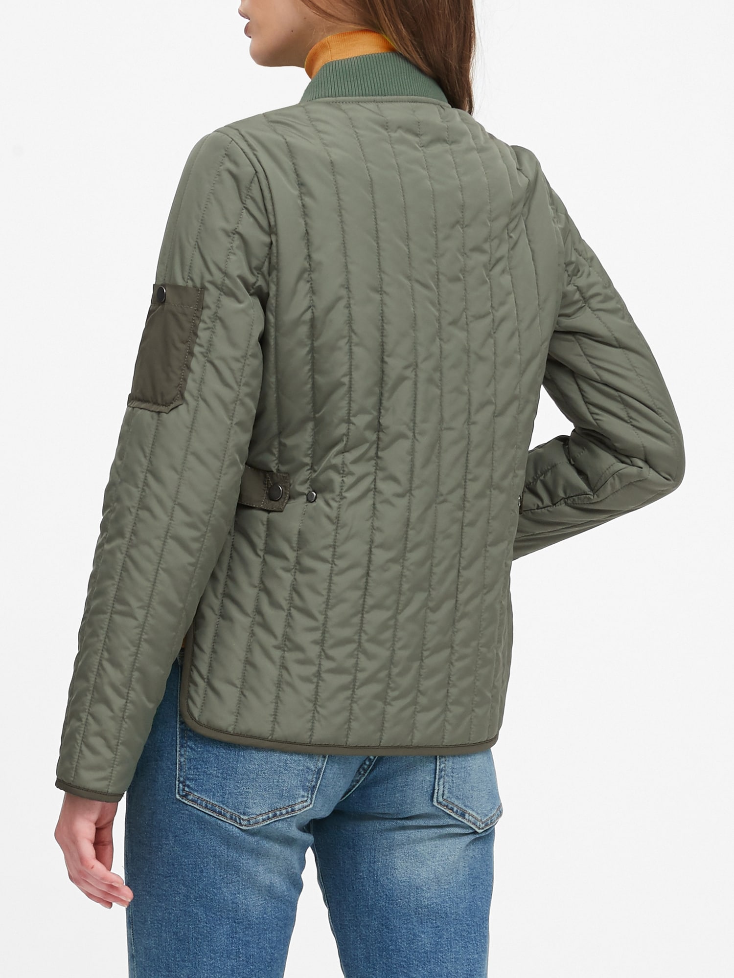 Petite on sale quilted jacket