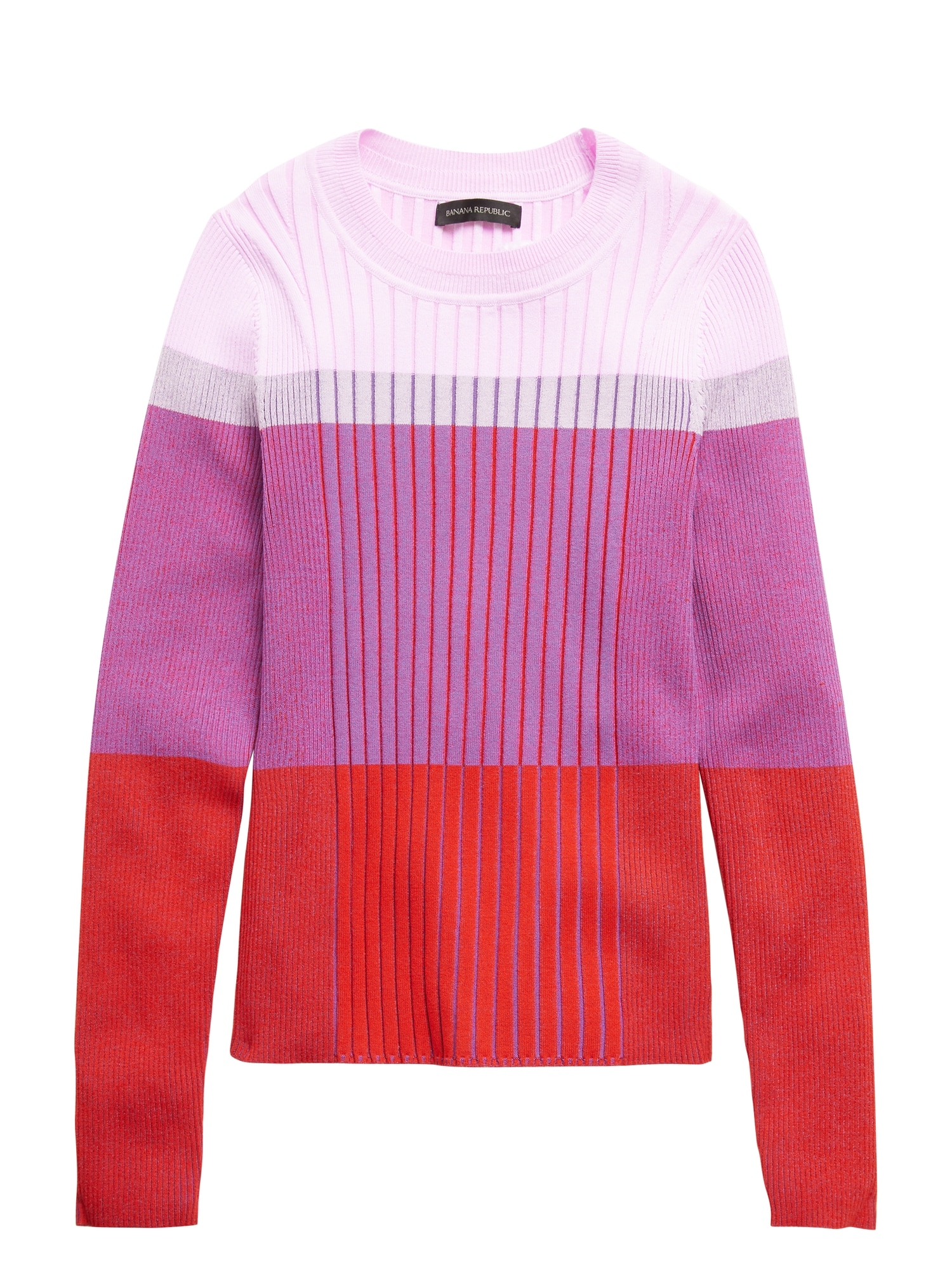 Petite Color-Blocked Sweater Top
