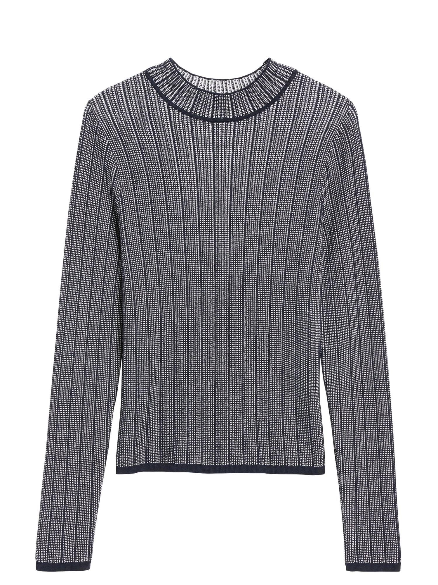 Petite Cropped Textured Sweater Top