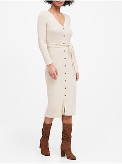 womens ivory sweater dress