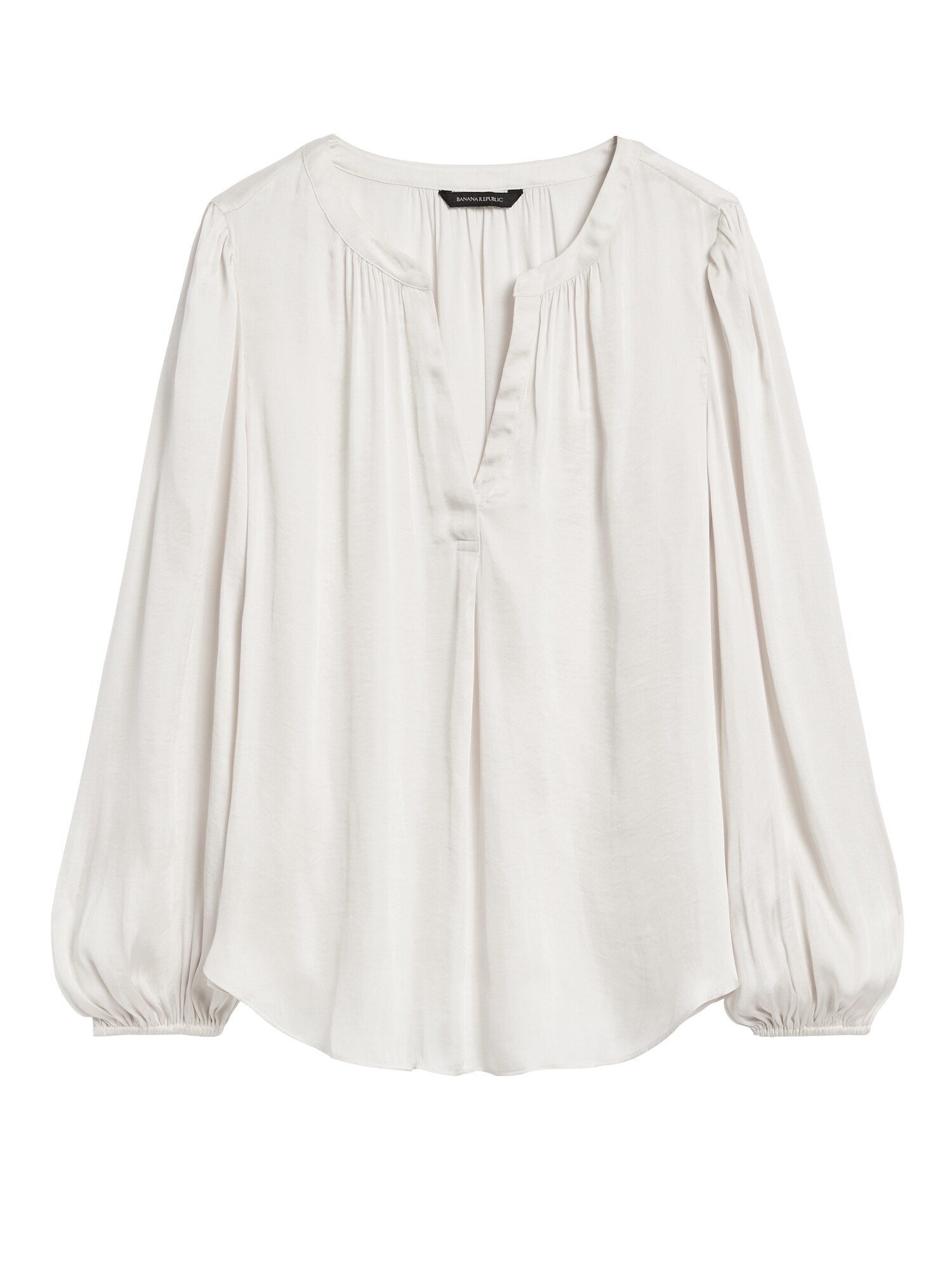 banana republic satin blouse