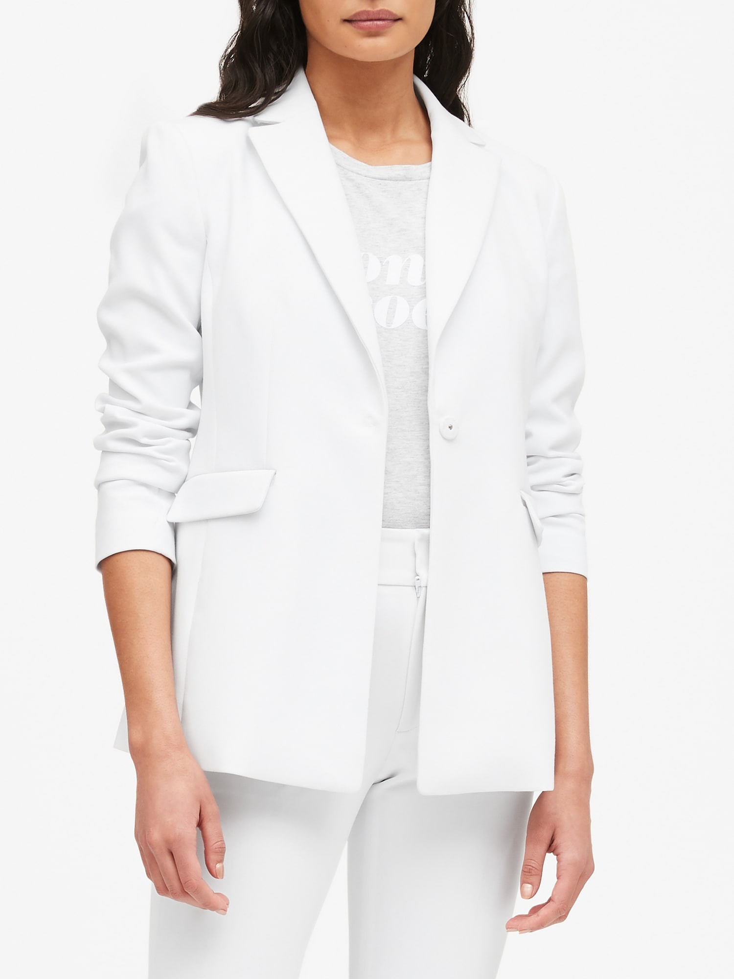 Sculpted-Fit Washable Blazer