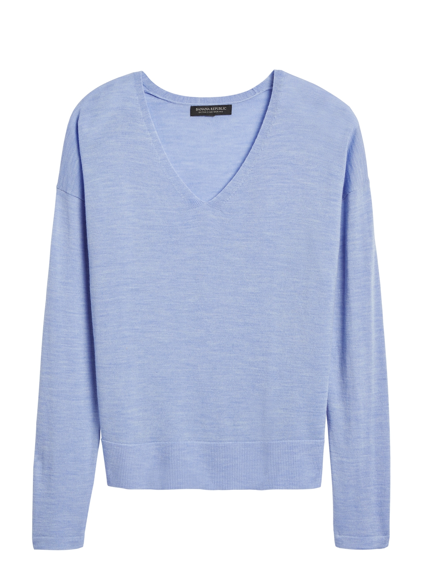 Petite Washable Merino V-Neck Sweater | Banana Republic