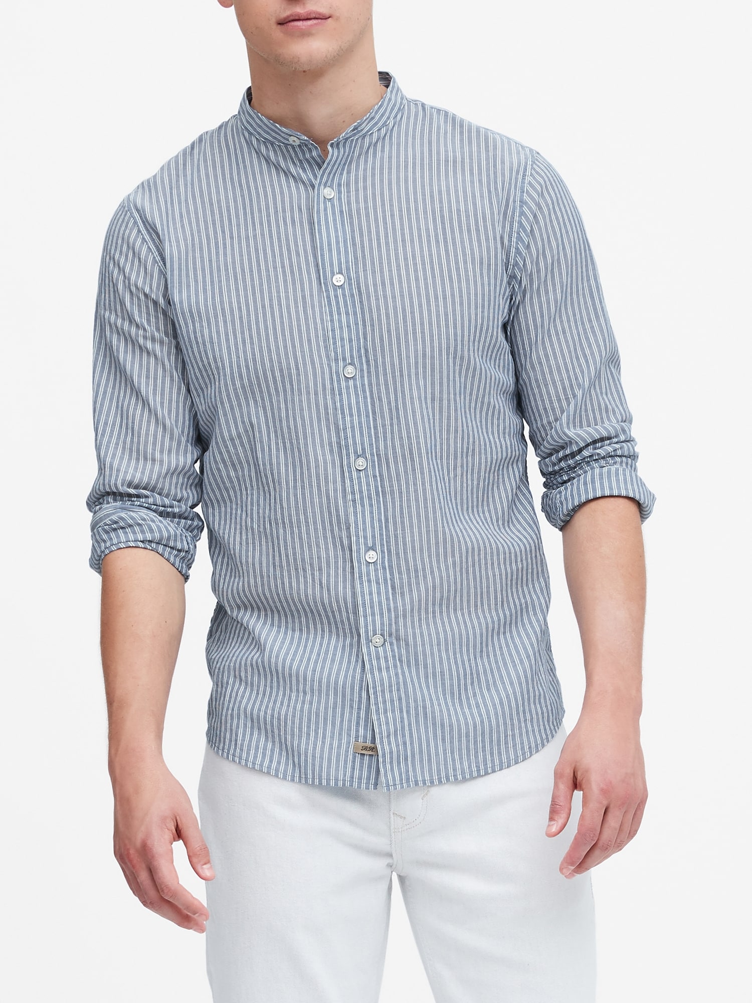 Heritage Slim-Fit Crinkle Cotton Shirt