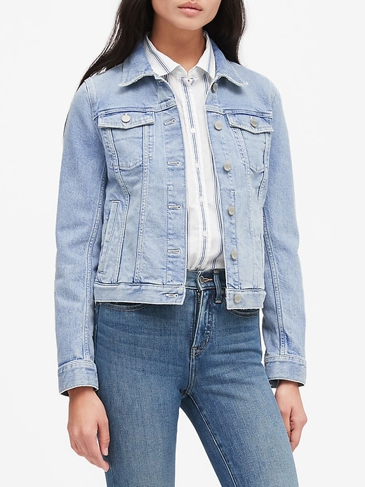 banana republic denim jacket womens