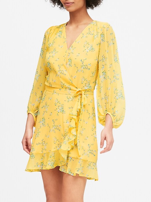 Ruffle Wrap Dress