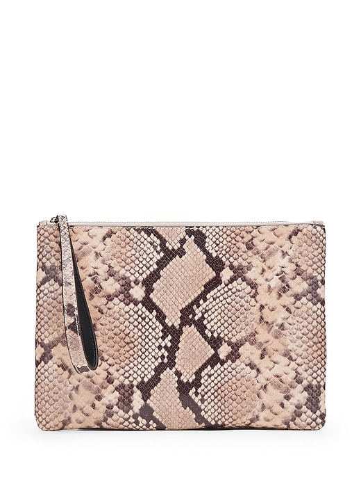 Snake print clutch bag sale