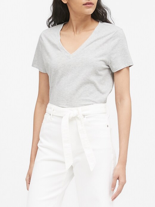 Image number 6 showing, SUPIMA® Cotton V-Neck T-Shirt