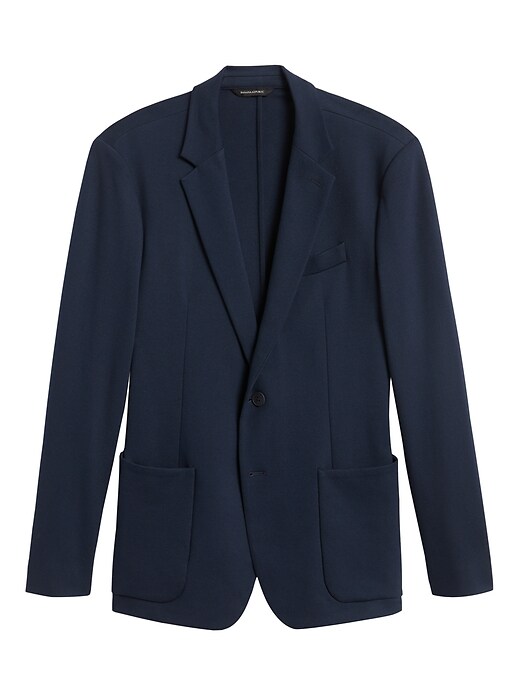 Aberdeen Knit Blazer - Ponte MEDIUM BLUE HEATHER