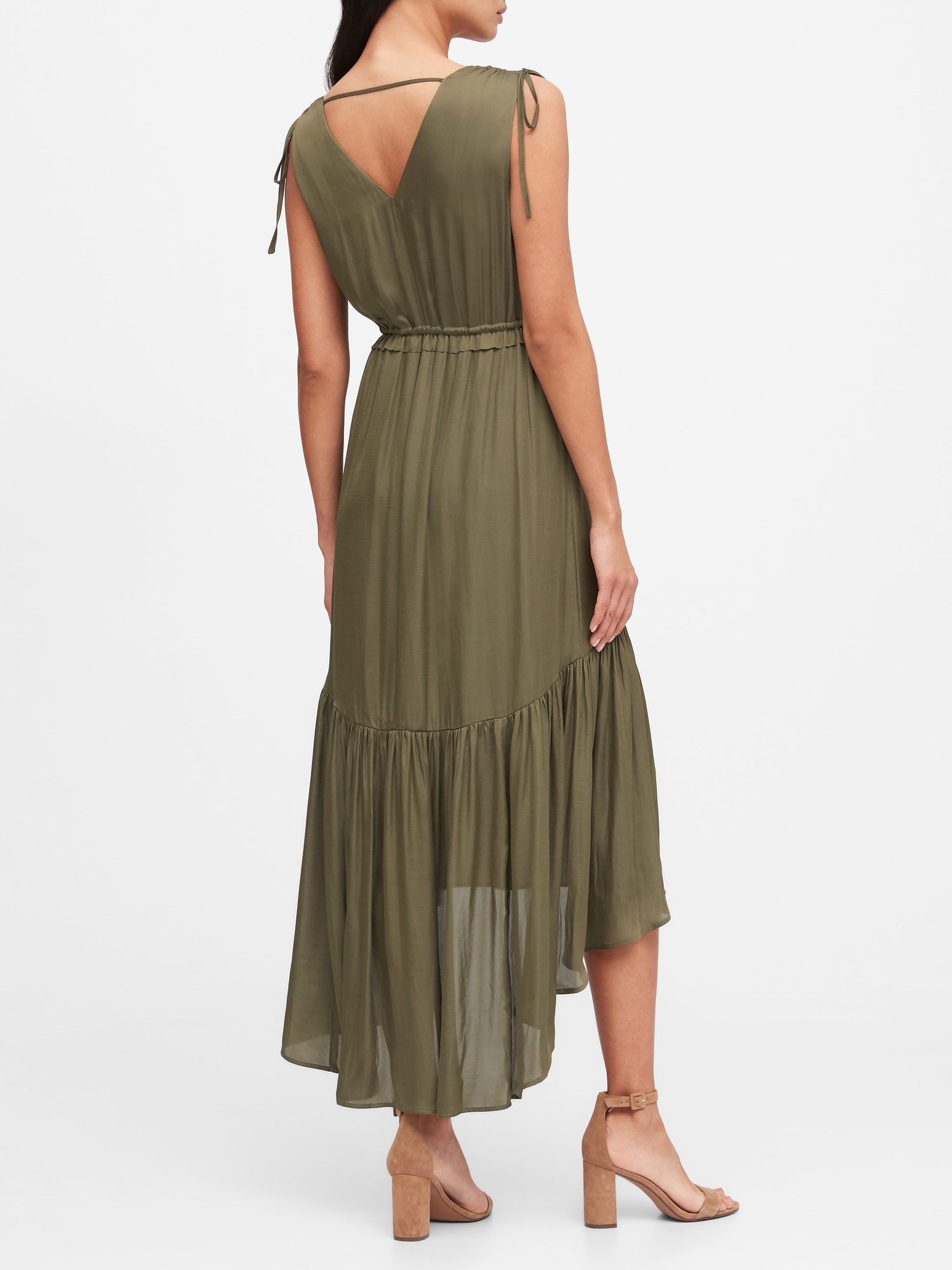 banana republic ruched dress