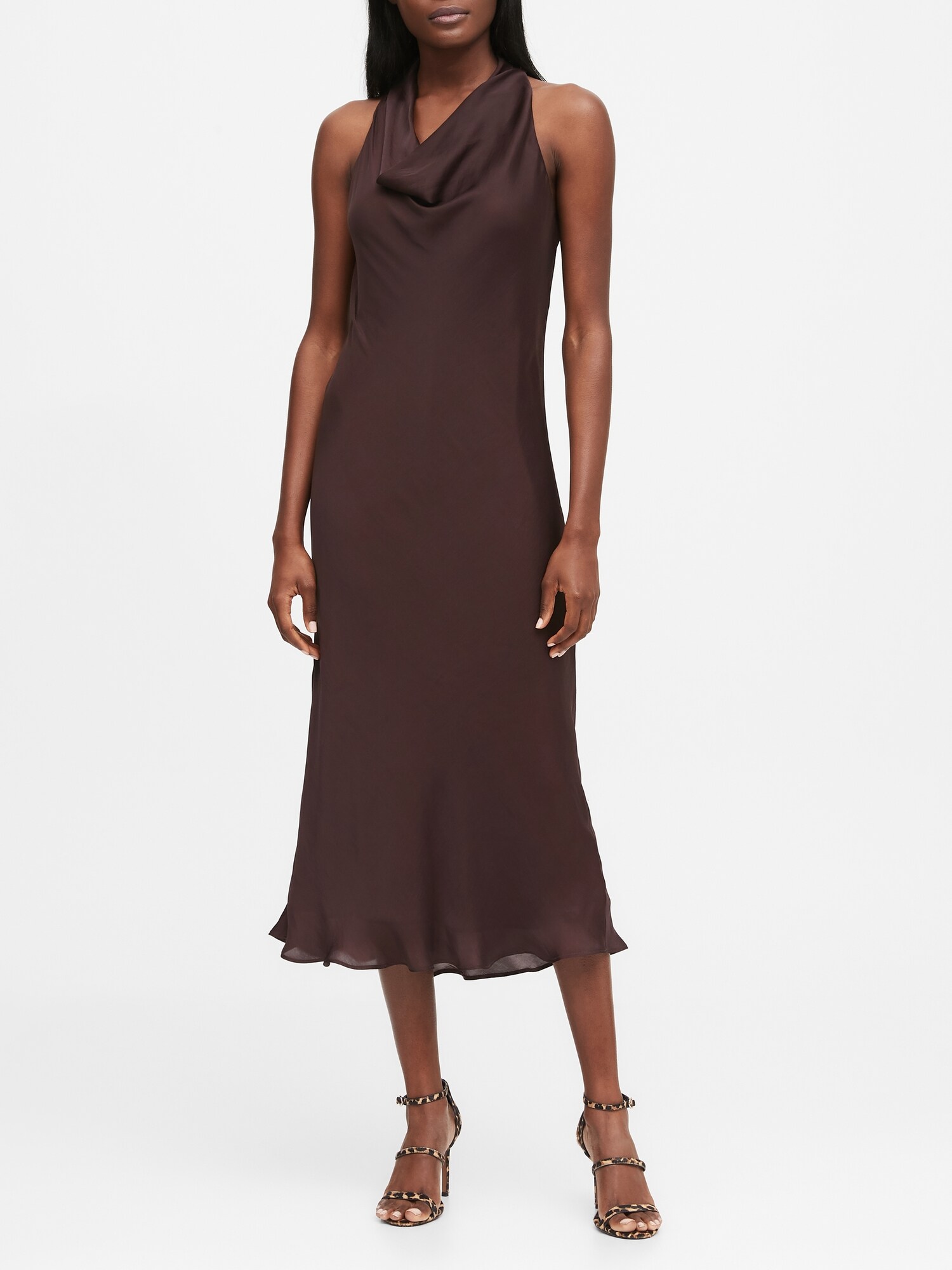 Satin Cowl Neck Dress – The Bralette Co.