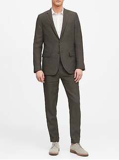 Slim Linen Suit Jacket
