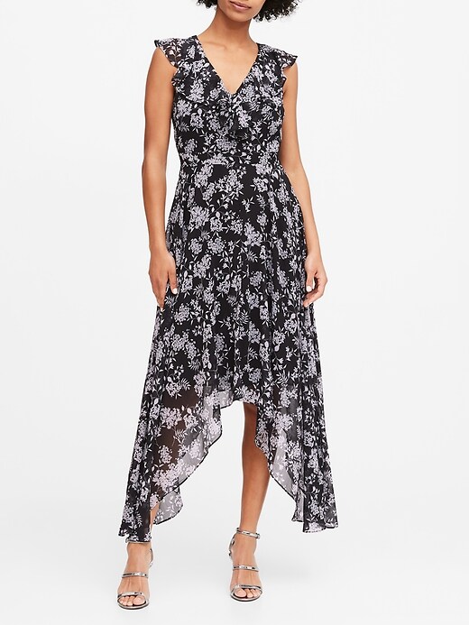 Banana republic floral maxi dress online