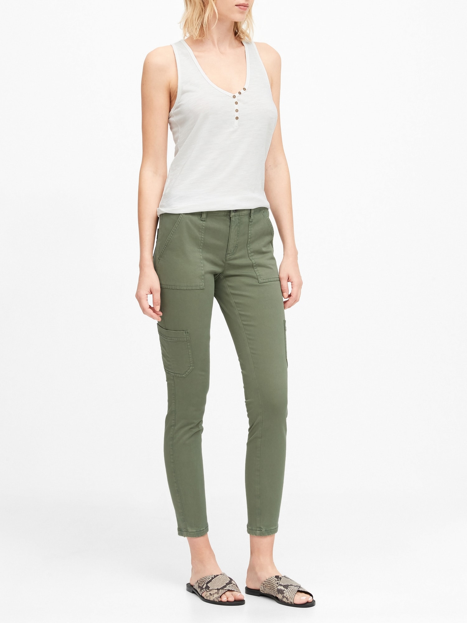 Petite skinny cargo on sale pants