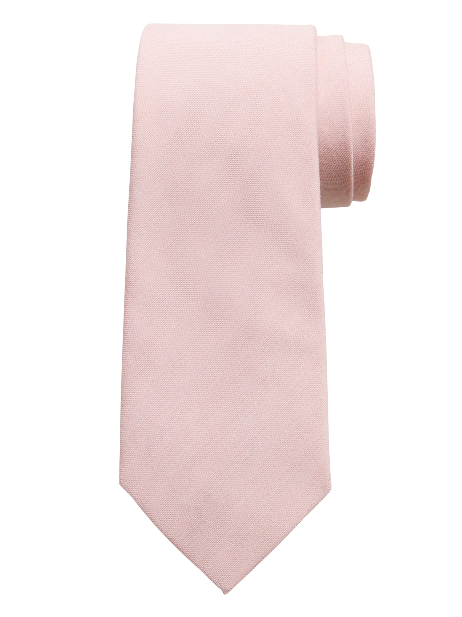 Cravate en mélange de coton à motif en diagonale