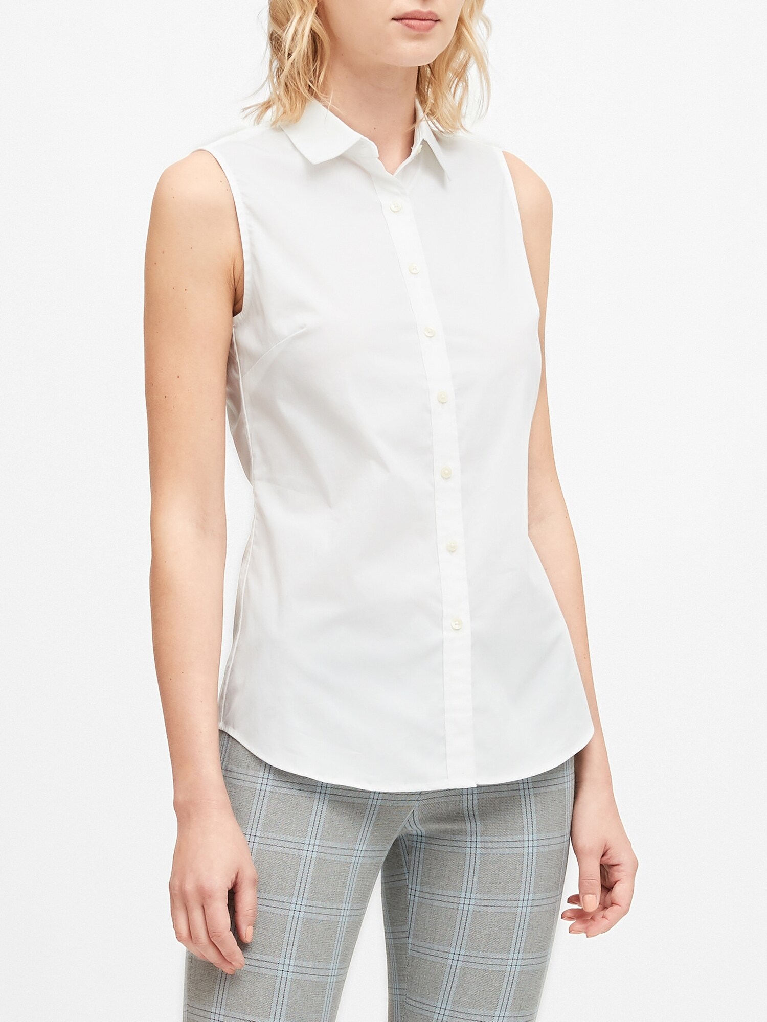 Riley Tailored-Fit Sleeveless Shirt