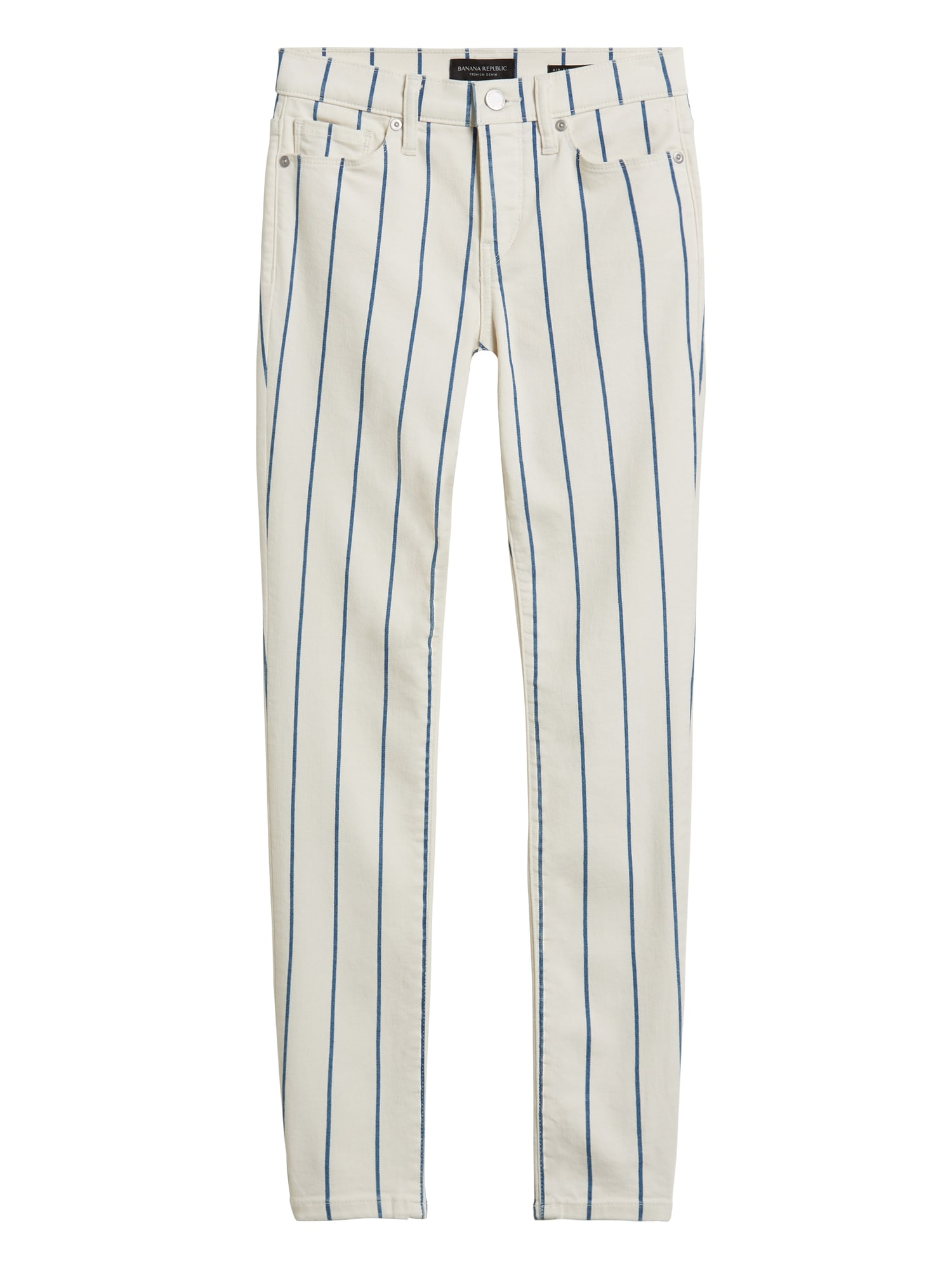 Mid-Rise Skinny Stripe Jean