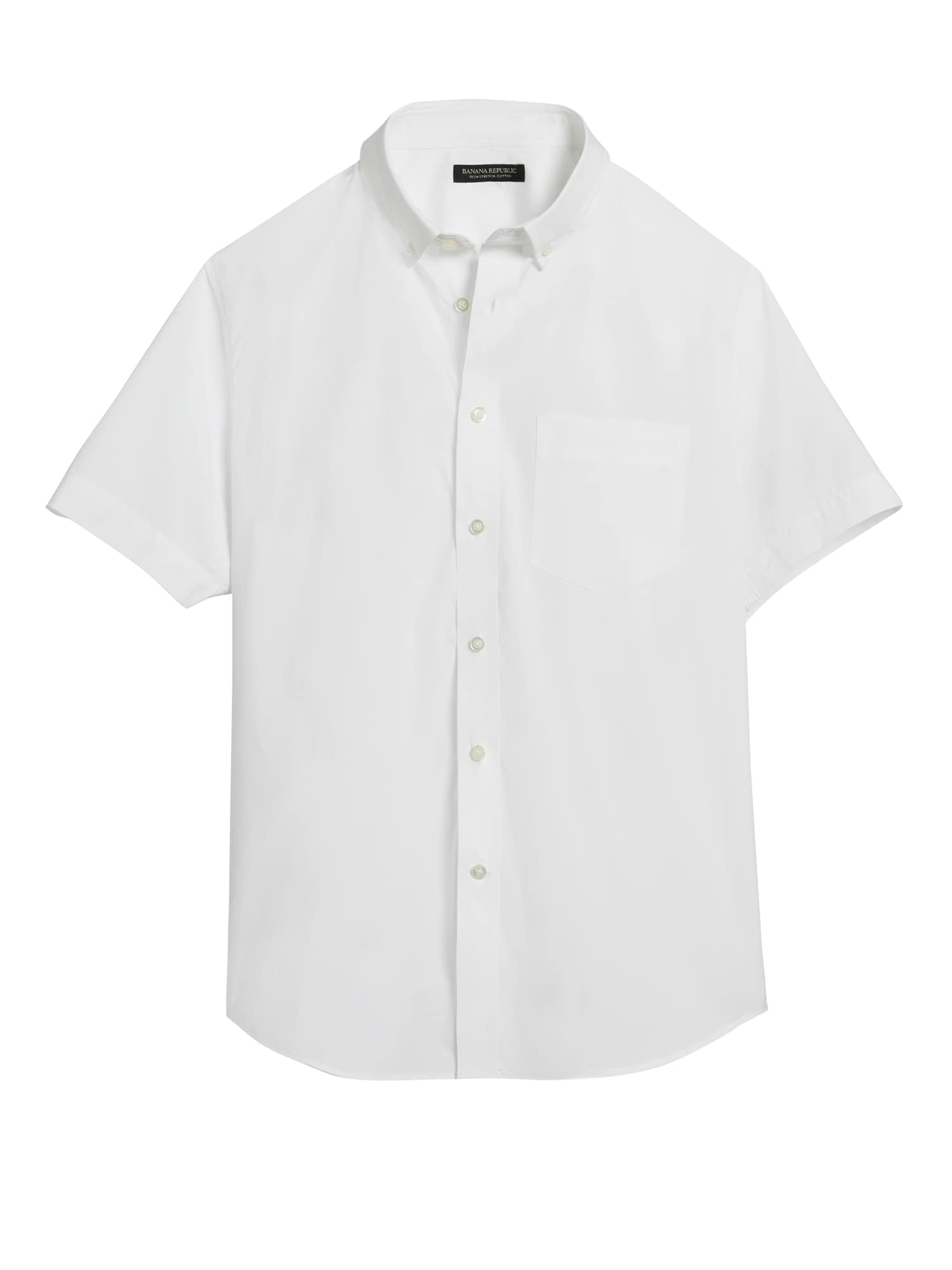 Slim-Fit Tech-Stretch Cotton Shirt