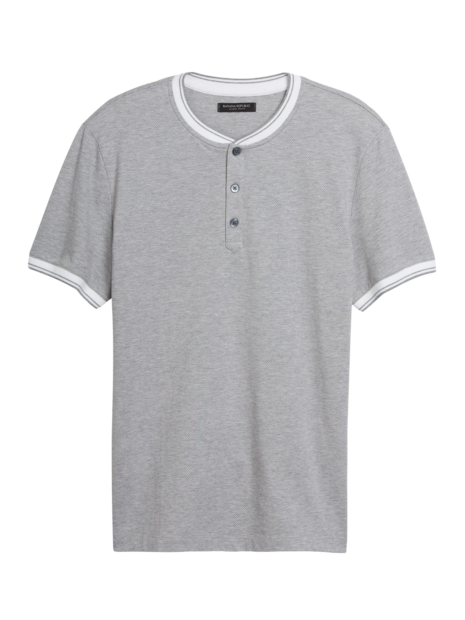Luxury-Touch Henley T-Shirt